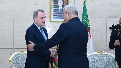 Ceyhun Bayramov Əlcəzair parlamentin sədri ilə görüşüb