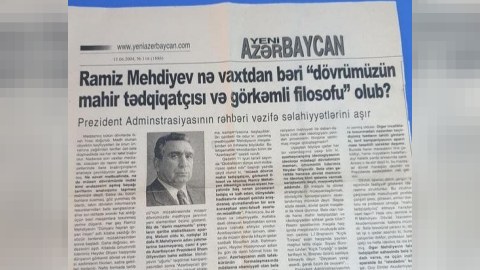 &ldquo;Yeni Azərbaycan&rdquo;la Dövlət Komitəsi arasında QALMAQAL