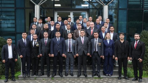 Dövlət Xidmətində Vətən müharibəsi iştirakçıları ilə görüş -&nbsp;FOTOLAR