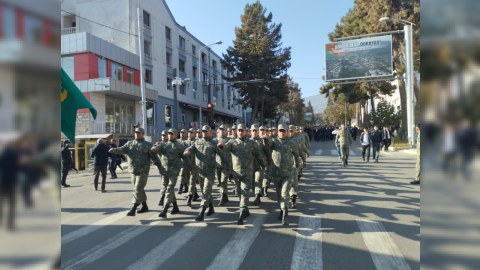Xankəndidə&nbsp;hərbçilərin yürüşü keçirilir - FOTOLAR