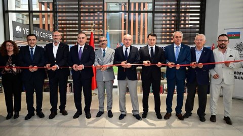 Antalya Kitabxanasında Azərbaycan Bölməsi açılıb - FOTOLAR