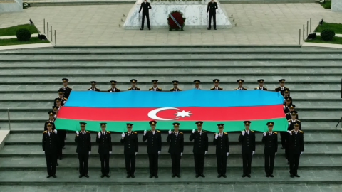 Kursantlarından&nbsp;&ldquo;Zəfər təntənəsi&rdquo;&nbsp;- VİDEO