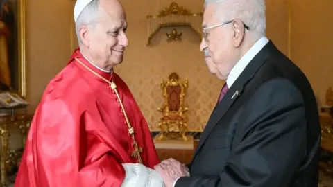 Mahmud Abbas&nbsp;Roma Papası ilə görüşdü