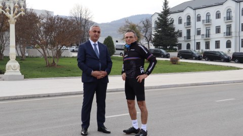 &ldquo;Zəfərin izi ilə&rdquo;&nbsp;veloyürüşün final mərhələsi Xankəndidə keçirilib - FOTO&nbsp;