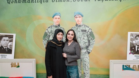 Leyla Əliyeva şəhid qardaşların ailəsini ziyarət etdi - FOTOLAR