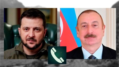 Zelenski İlham Əliyevlə danışdı: Səfirliyin vurulmasını pislədi