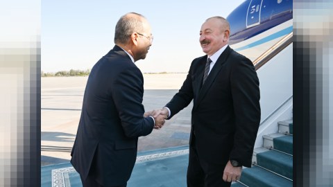 İlham Əliyev&nbsp;Mirziyoyevin dəvəti ilə Özbəkistana getdi