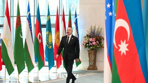 İlham Əliyev Mərkəzi Asiya Dövlət Başçılarının 7-ci Məşvərət Görüşündə