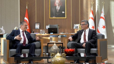 Cavanşir Feyziyev Şimali Kiprin yeni prezidenti ilə görüşdü&nbsp;- FOTO
