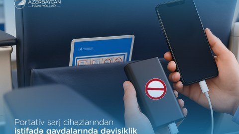 AZAL təyyarələrində&nbsp;&ldquo;powerbank&rdquo; qadağası - Yeni qaydalar TƏSDİQLƏNDİ