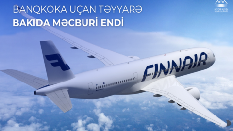 Təyyarə təcili Bakıya endi