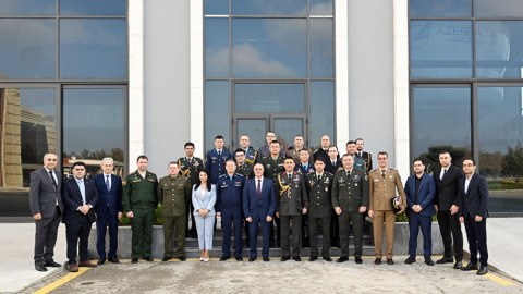 Hərbi attaşelər Milli Aviasiya Akademiyasında - FOTOLAR