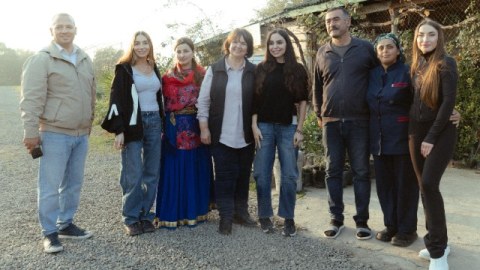 Leyla, Arzu və Alena Əliyevalar fermer təsərrüfatı ilə tanış oldular - FOTOLAR