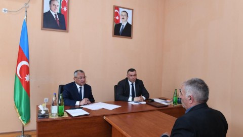 Biləsuvarda keçmiş məcburi köçkünlərin müraciətləri dinlənilib - FOTO