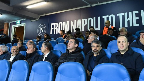 Nazir "Qarabağ"-"Napoli" oyununu stadiondan izlədi - FOTOLAR