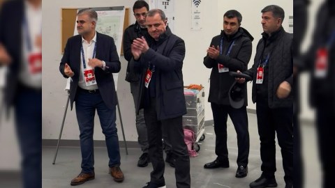 Ceyhun Bayramov &ldquo;Qarabağ&rdquo;ın oyunçuları ilə görüşdü - FOTOLAR