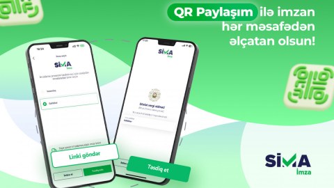 &ldquo;SİMA İmza&rdquo;nın yeni QR paylaşım funksiyası istifadəyə verildi