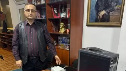 İş yerindən Leninin büstü və Çe Gevaranın portretləri tapıldı