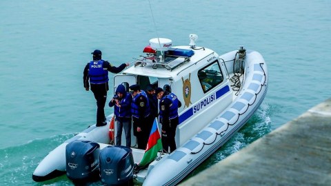 Su polisi Xəzərdə brakonyerlik edən şəxsi&nbsp;saxladı