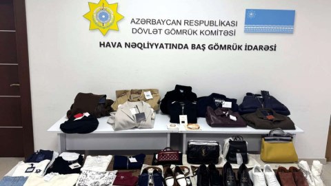 Azərbaycana qanunsuz gətirilən brend mallar gömrükdə müsadirə edildi