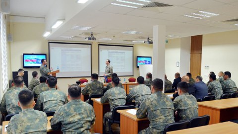 NATO-nun mobil təlim qrupu tərəfindən Bakıda məşğələ keçirilir