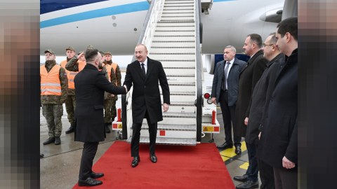 Prezident&nbsp;Slovakiyada rəsmi səfərdədir - FOTOLAR