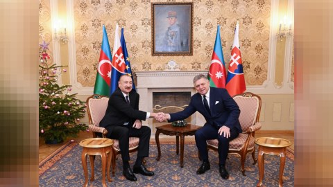 İlham Əliyev&nbsp;Slovakiyanın Baş naziri ilə görüşdü - FOTO