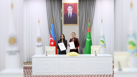 Leyla Əliyeva Türkmənistanda memorandum imzaladı