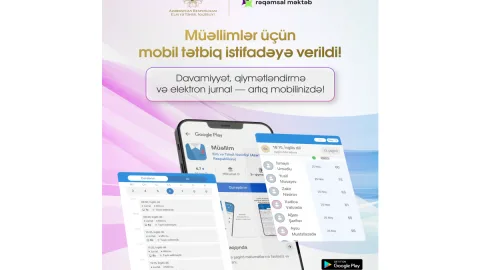 Müəllimlər jurnalı telefonla idarə edə biləcək - Yeni proqram