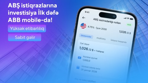 ABB mobile tətbiqində ABŞ istiqrazlarına investisiya imkanı!