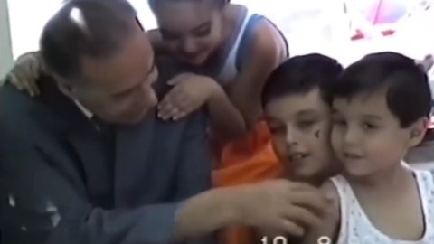 Heydər Əliyev&nbsp;nəvələri ilə birgə - VİDEO