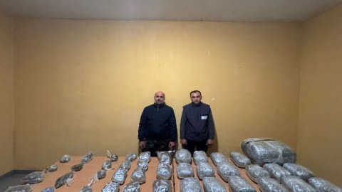 İrandan Azərbaycana 31 kq narkotik keçirilməsinin qarşısı alındı