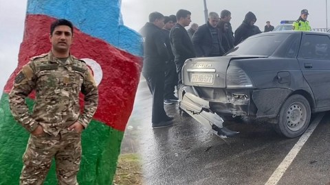 Mais Bərxudarovun sürücüsü olmuş hərbçi qəzada həlak oldu&nbsp;- VİDEO