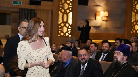 Arzu Əliyeva "Harmoniya" sənədli filminin təqdimatında