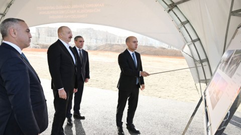 Prezident Qarabağ Universitetində&nbsp;Mühəndislik fakültəsinin binasının təməlini qoydu