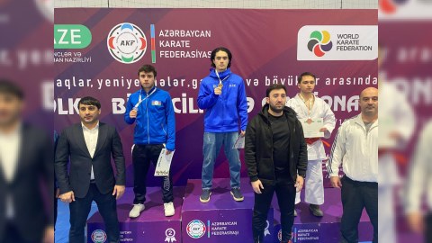 FHN-in karate komandasının qalib üzvləri ilə görüş keçirildi - FOTOLAR
