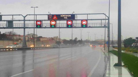 Aeroport yolunda sürət həddi endirili