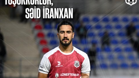 Azərbaycan klubu iranlı futbolçu ilə yollarını ayırdı