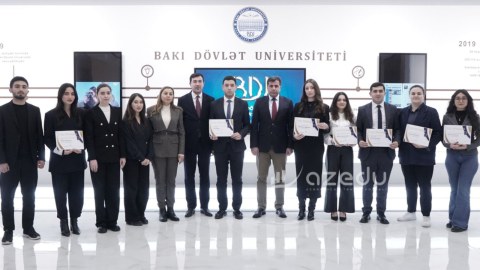 BDU-nun "Brend tələbə"ləri mükafatlandırıldı&nbsp;- FOTOLAR