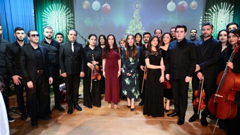 Leyla&nbsp;və Alena Əliyevalar DOST&nbsp;Mərkəzində