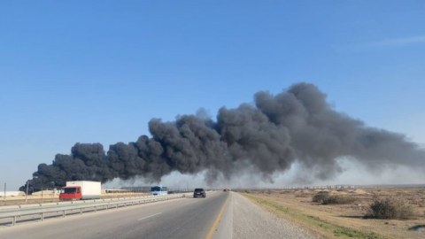 Sumqayıtda istehsalat müəssisəsi YANDI