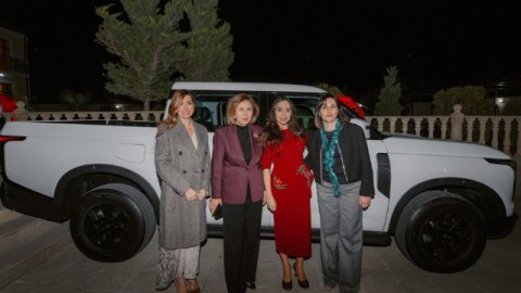 Leyla və Arzu Əliyevalar uşaqlar üçün bayram şənliyində&nbsp;- FOTOLAR