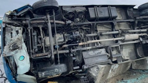 Astarada mikrovtobus aşıb, ölən və xəsarət alanlar var