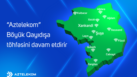 &ldquo;Aztelekom&rdquo; Qarabağda hansı işləri görüb? -&nbsp;Hesabat