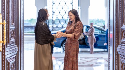 Leyla Əliyeva&nbsp;Omanın birinci xanımı ilə görüşdü