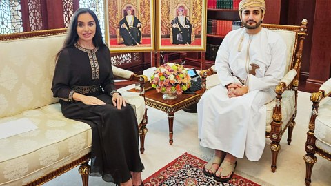 Leyla Əliyev Oman Sultanlığının Vəliəhdi ilə görüşdü