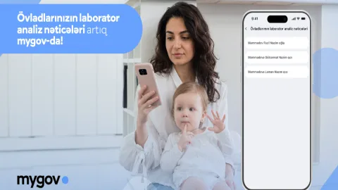 Valideynlər övladlarının laborator analiz nəticələrinə &ldquo;mygov&rdquo;da baxa biləcəklər