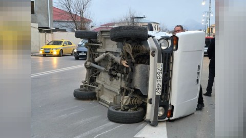 Naxçıvanda maşın aşdı