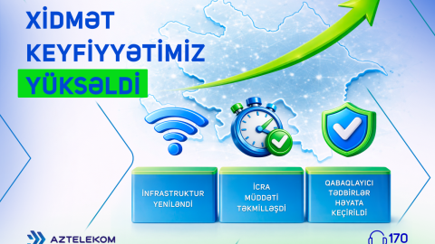 &ldquo;Aztelekom&rdquo;un xidmət keyfiyyəti artırılıb