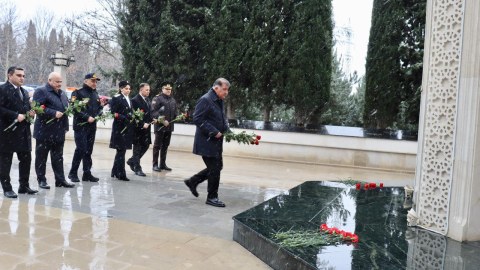 Samuxda 20 Yanvar şəhidləri yad edilib - FOTOLAR